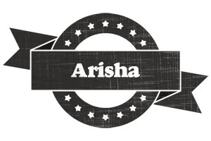 Arisha grunge logo