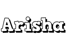 Arisha snowing logo