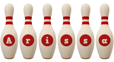 Arissa bowling-pin logo