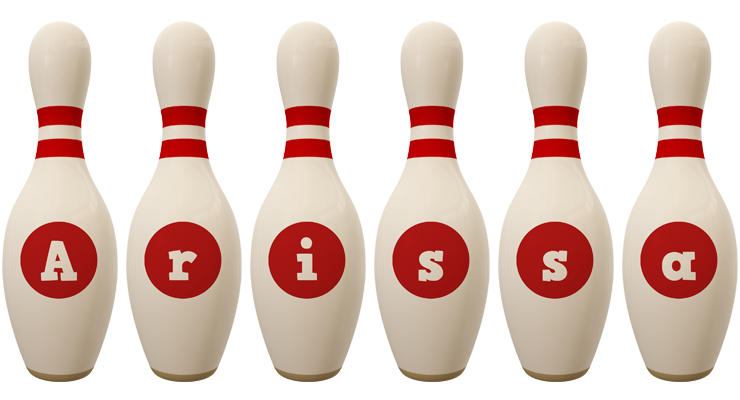 Arissa bowling-pin logo