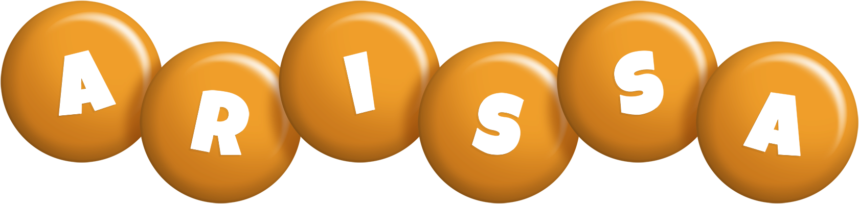 Arissa candy-orange logo