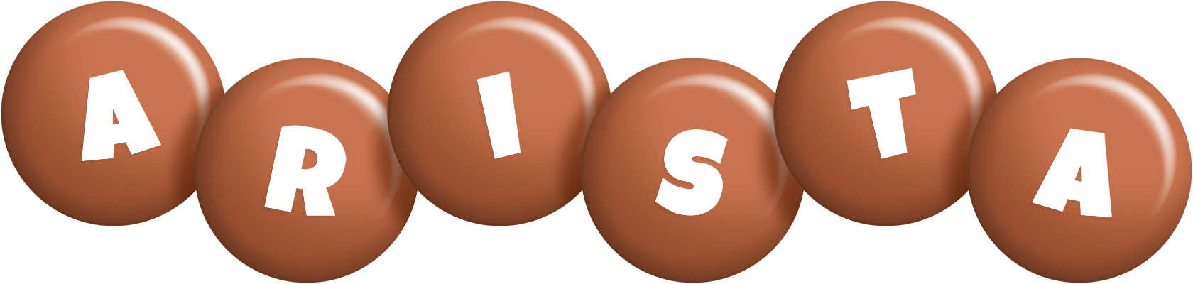 Arista candy-brown logo