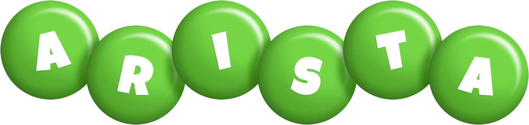 Arista candy-green logo