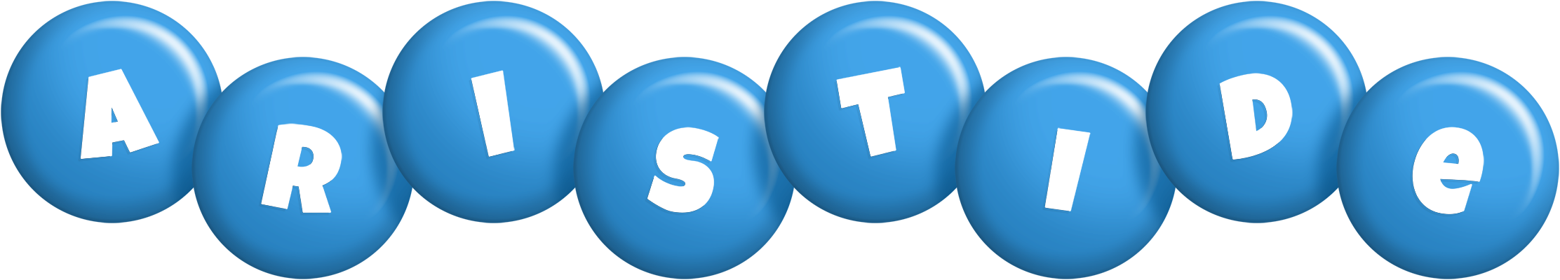 Aristide candy-blue logo