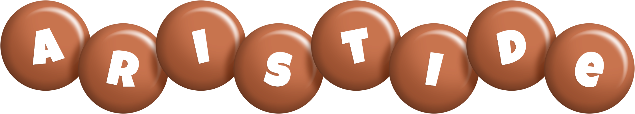 Aristide candy-brown logo