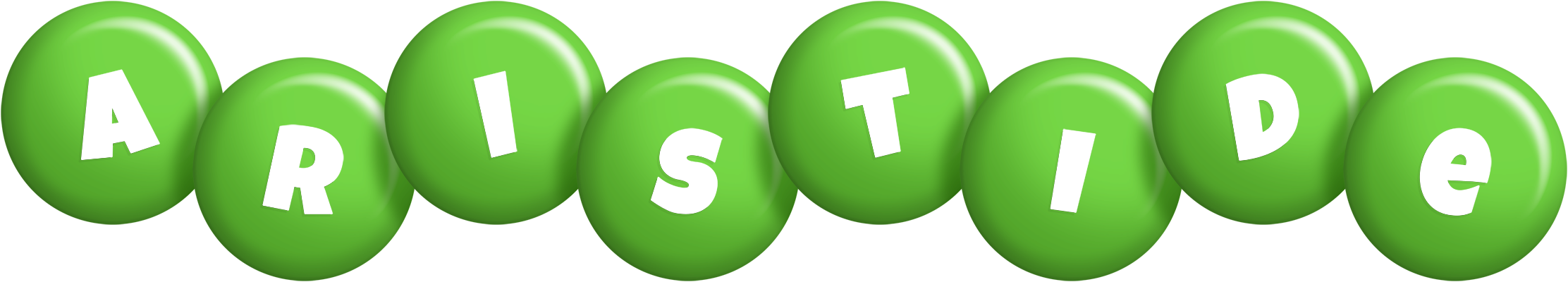Aristide candy-green logo