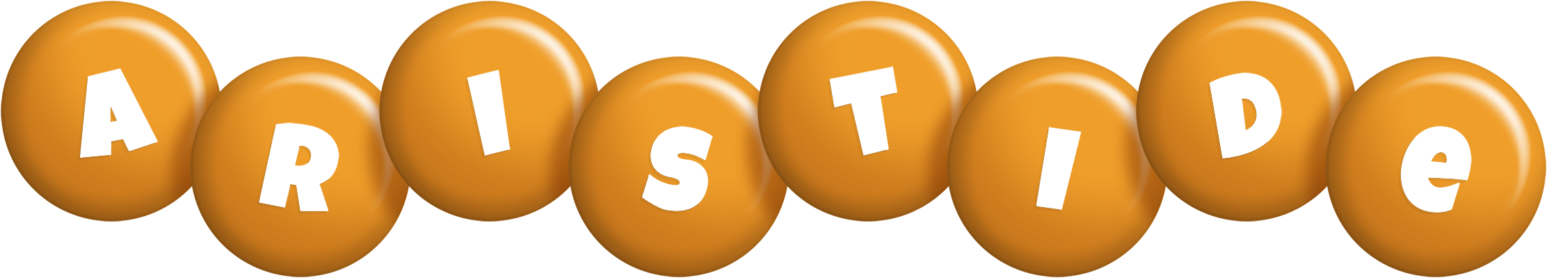 Aristide candy-orange logo