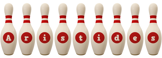 Aristides bowling-pin logo