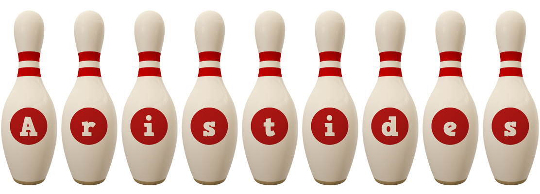 Aristides bowling-pin logo