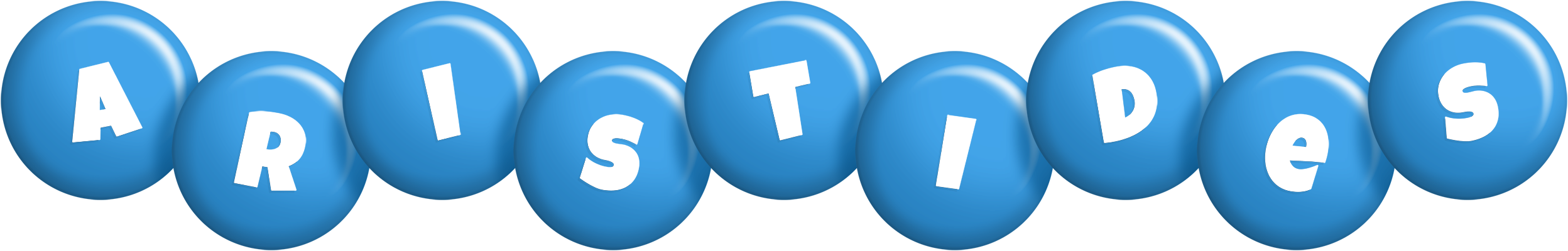 Aristides candy-blue logo