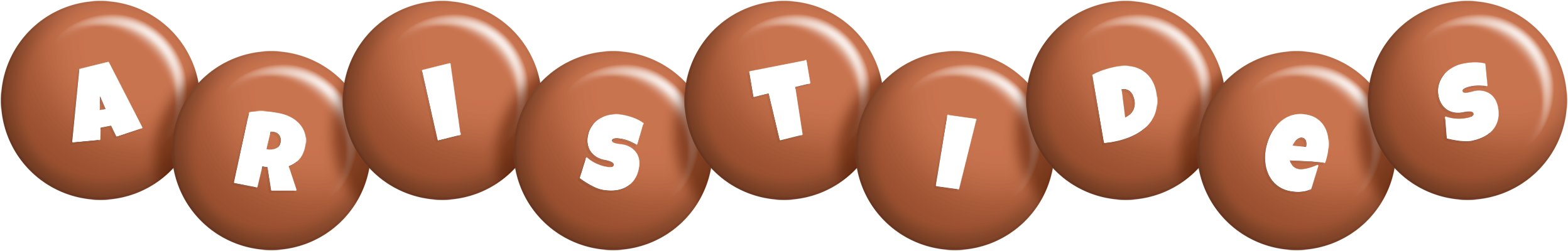 Aristides candy-brown logo