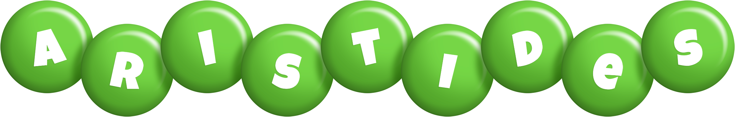 Aristides candy-green logo