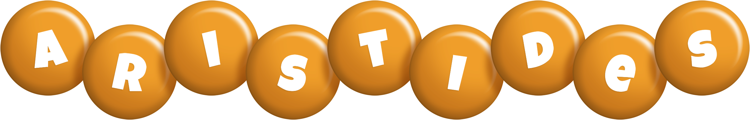 Aristides candy-orange logo