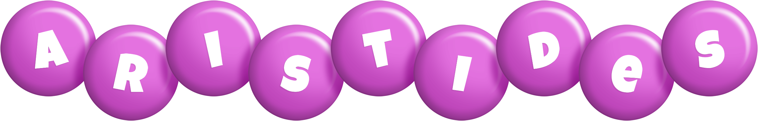 Aristides candy-purple logo