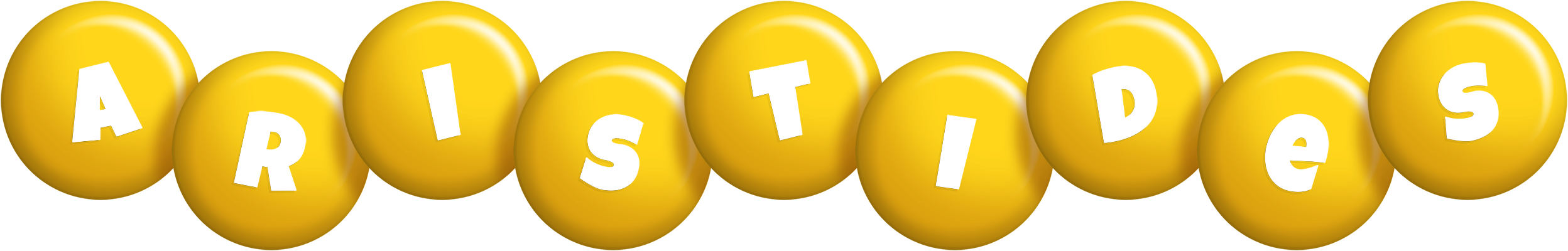 Aristides candy-yellow logo