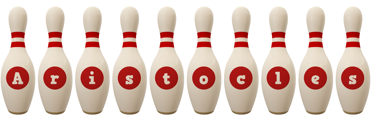 Aristocles bowling-pin logo