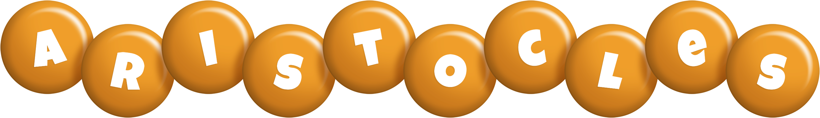 Aristocles candy-orange logo