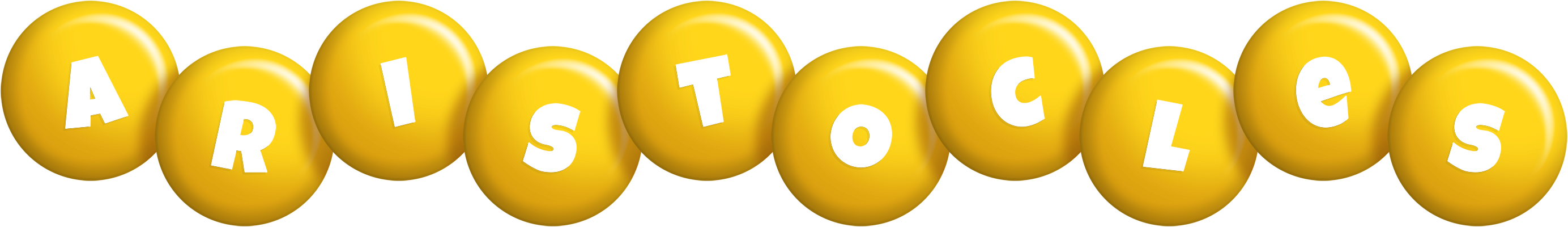Aristocles candy-yellow logo