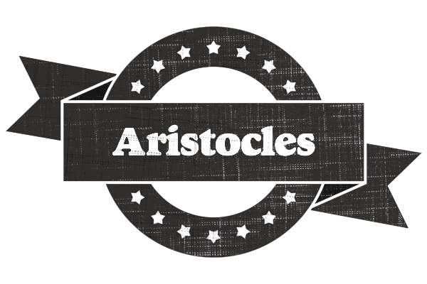 Aristocles grunge logo