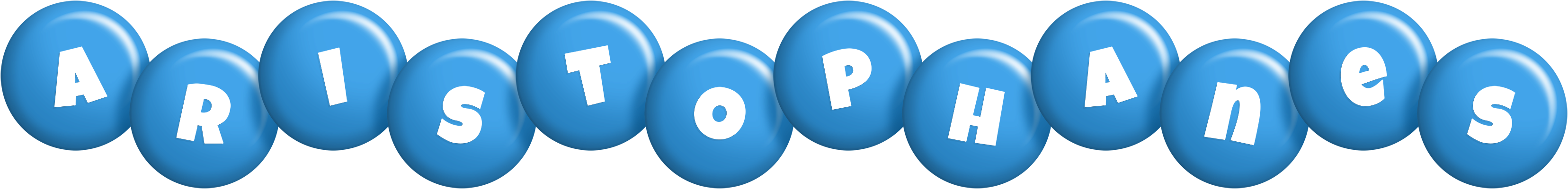 Aristophanes candy-blue logo