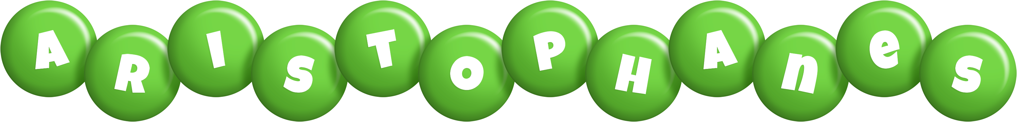 Aristophanes candy-green logo
