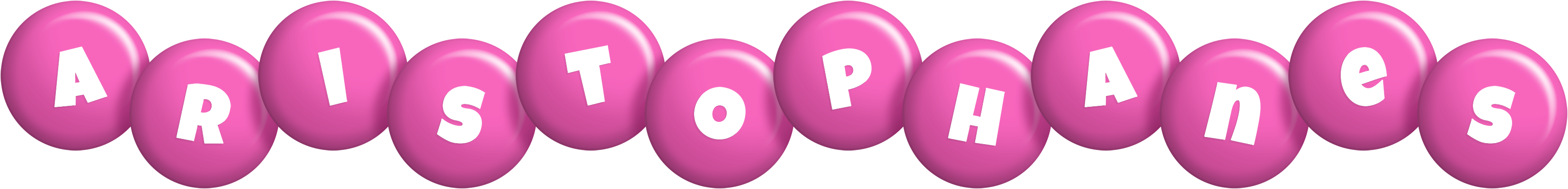 Aristophanes candy-pink logo