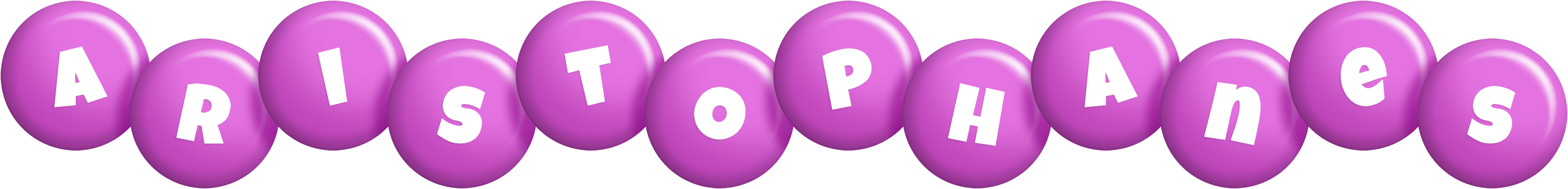 Aristophanes candy-purple logo