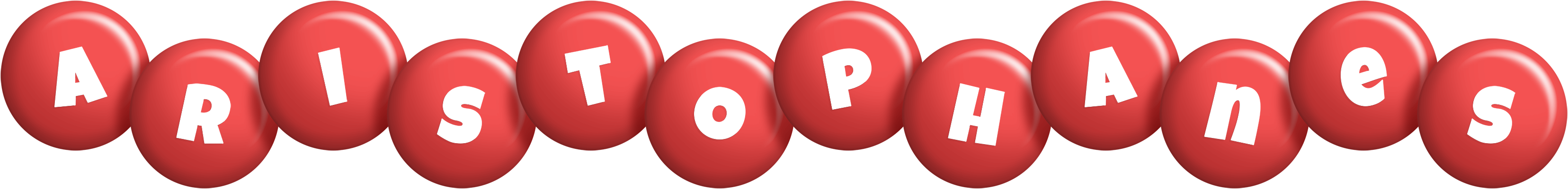 Aristophanes candy-red logo