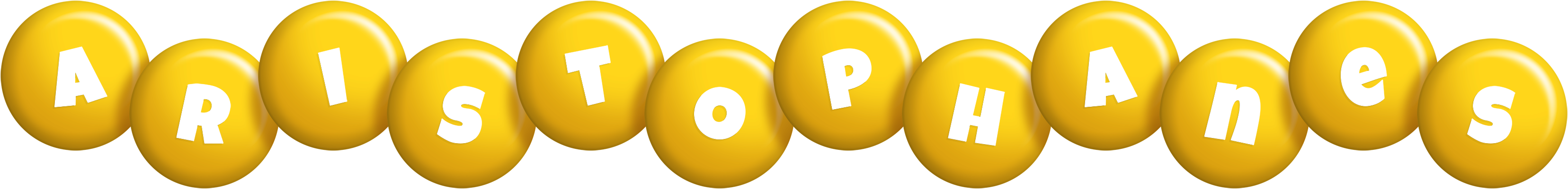 Aristophanes candy-yellow logo