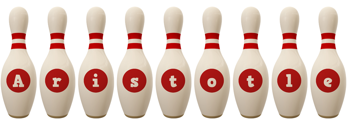 Aristotle bowling-pin logo