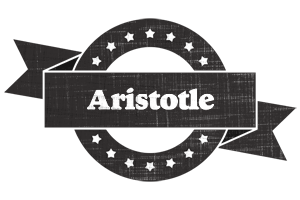 Aristotle grunge logo