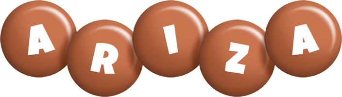 Ariza candy-brown logo