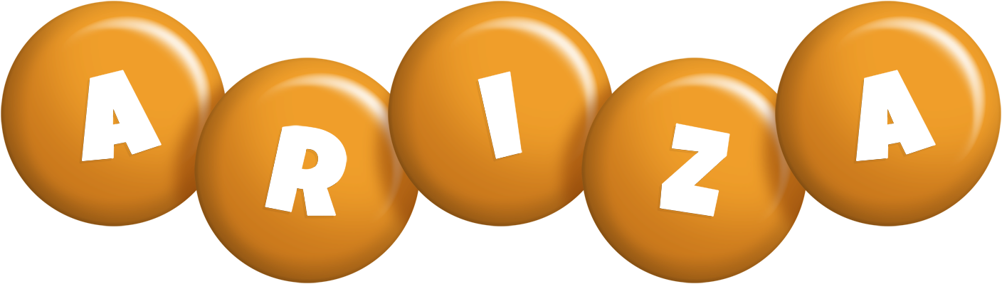 Ariza candy-orange logo