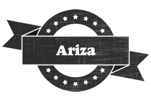 Ariza grunge logo