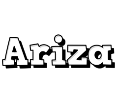 Ariza snowing logo