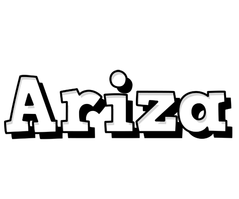 Ariza snowing logo