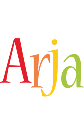 Arja birthday logo