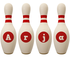 Arja bowling-pin logo