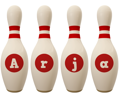 Arja bowling-pin logo