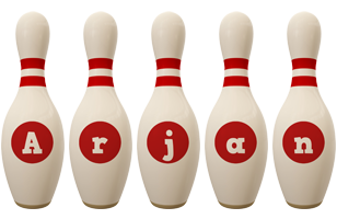 Arjan bowling-pin logo