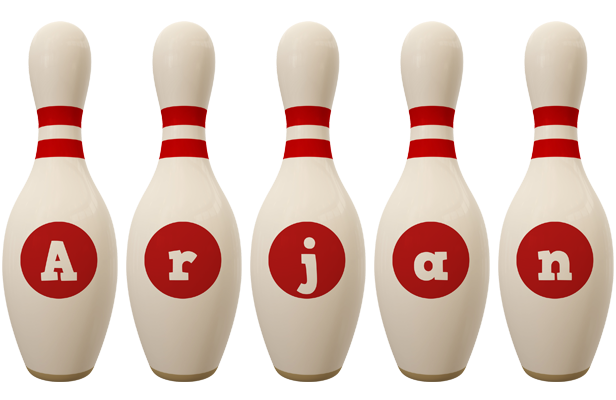 Arjan bowling-pin logo