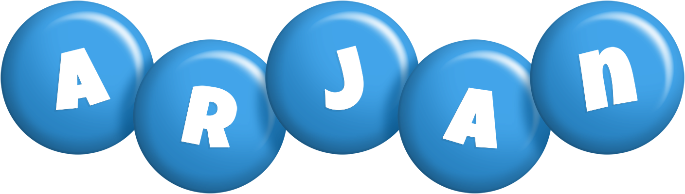 Arjan candy-blue logo