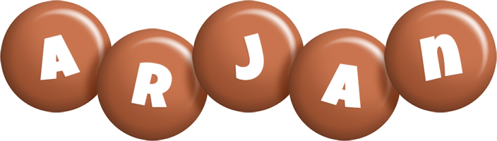 Arjan candy-brown logo