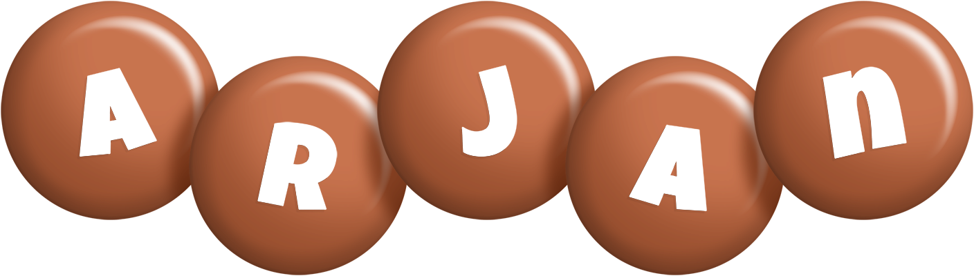 Arjan candy-brown logo