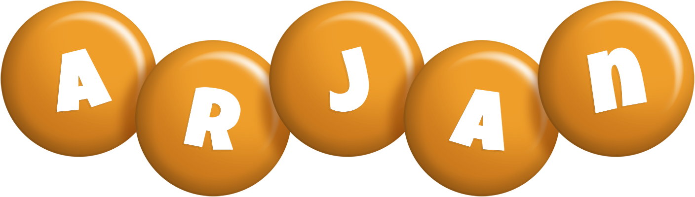 Arjan candy-orange logo