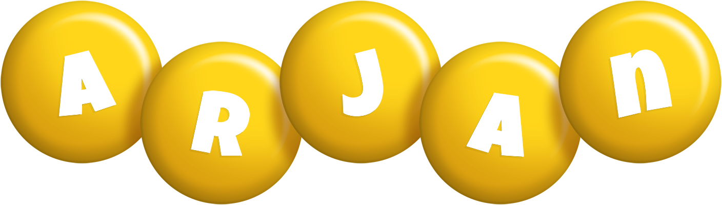 Arjan candy-yellow logo