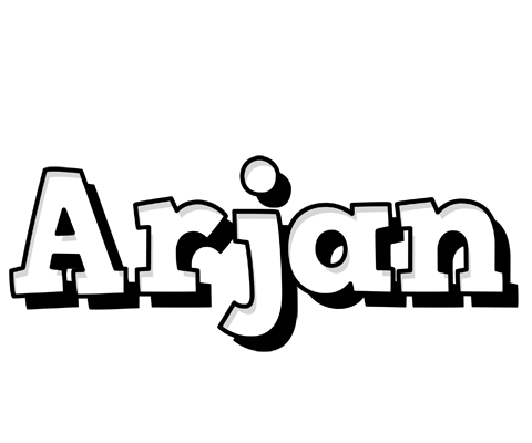 Arjan snowing logo