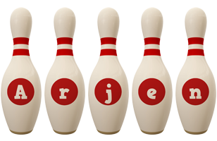 Arjen bowling-pin logo