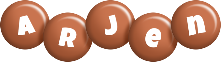 Arjen candy-brown logo