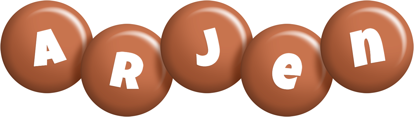 Arjen candy-brown logo